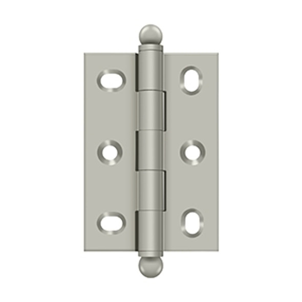 2.5''x 1.7'' Hinge w/ Ball Tips, Brushed Nickel